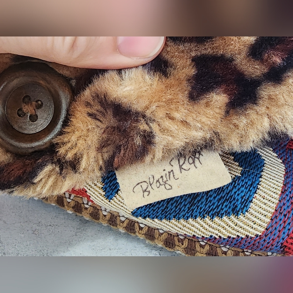 Blazin Roxx Aztec Slipper Boot with Leopard Cuff - Multicolor - Picture 5 of 9